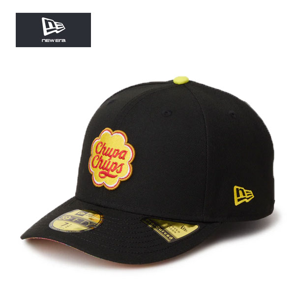 ニューエラ コラボ プレカーブ キャップ PC 59FIFTY Chupa Chups チュッパチャプス ブラック 黒