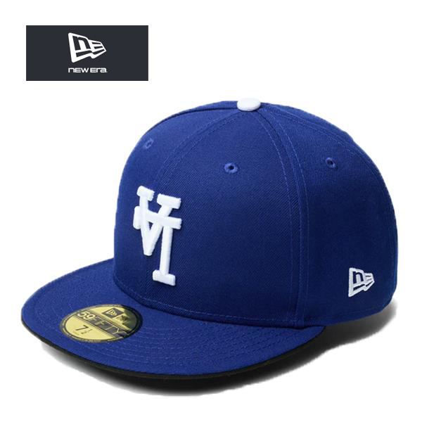 ニューエラ 59FIFTY キャップ アップサイドダウン ロサンゼルス ドジャース 青 逆