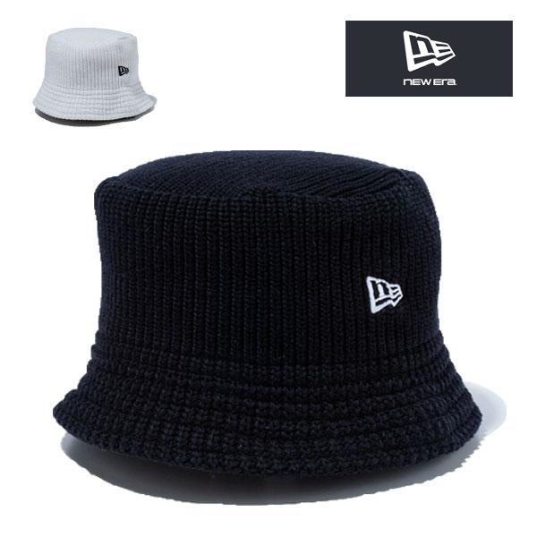 ニューエラ ニットバケット バケットハット ブラック 黒 アイボリー 白 new era