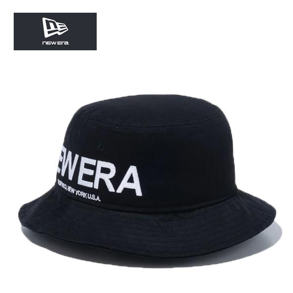 ニューエラ バケットハット 01 new era オリジン ロゴ 黒 ブラック